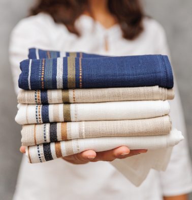 Thorth | Premium Cotton Bath Towel | Blue / Green