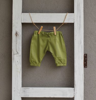Herbal Green Cotton Baby Pants