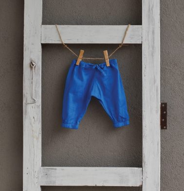 Princess Blue Cotton Baby Pants