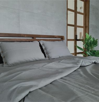 Linen Duvet Cover Glacier Grey