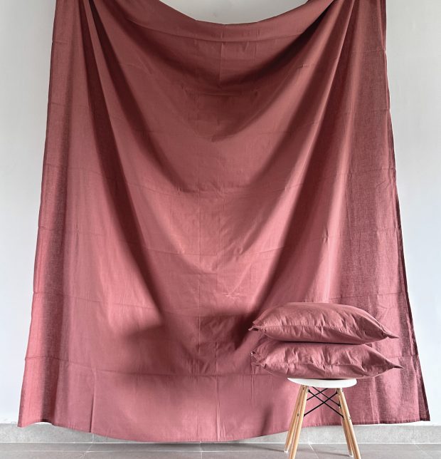 Customisable Linen Duvet Cover Canyon Rose