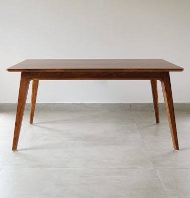 Solid Wooden Rectangular Dining Table | Teak Wood