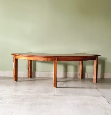 Solid Wooden Semi Circle Bench | Teak Wood