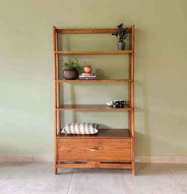Solid Wooden Open Shelf | Teak Wood