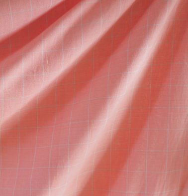 Lagom Chequered Bedsheet Pink/Grey- Fabric Fitted