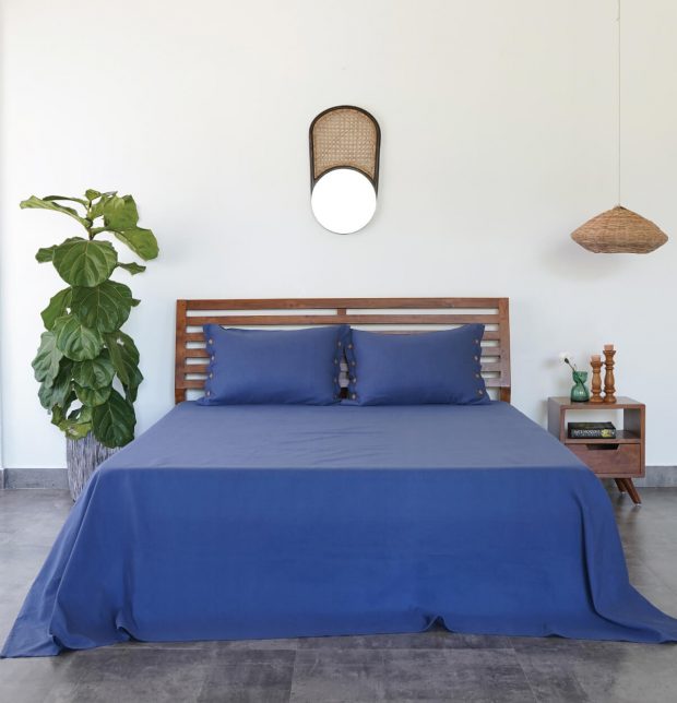 Linen Duvet Cover Moonlight Blue
