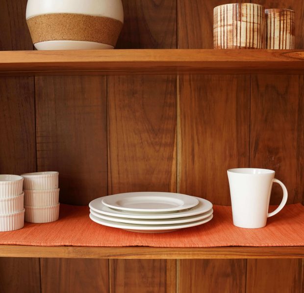 Customisable Cotton Shelf Liner Ginger Orange