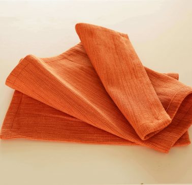 Cotton Shelf Liner fabric Ginger Orange