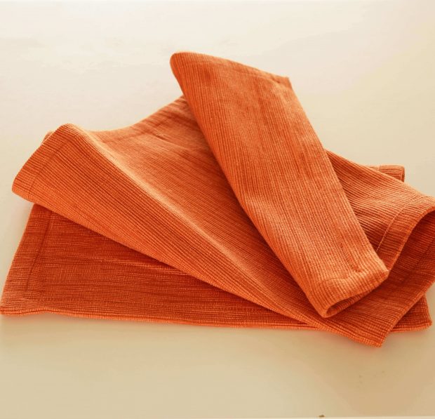 Customisable Cotton Shelf Liner Ginger Orange