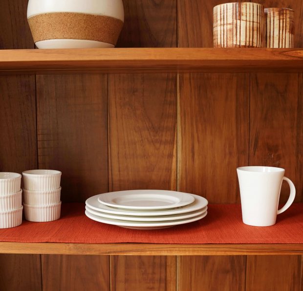 Customisable Cotton Shelf Liner Rust Orange