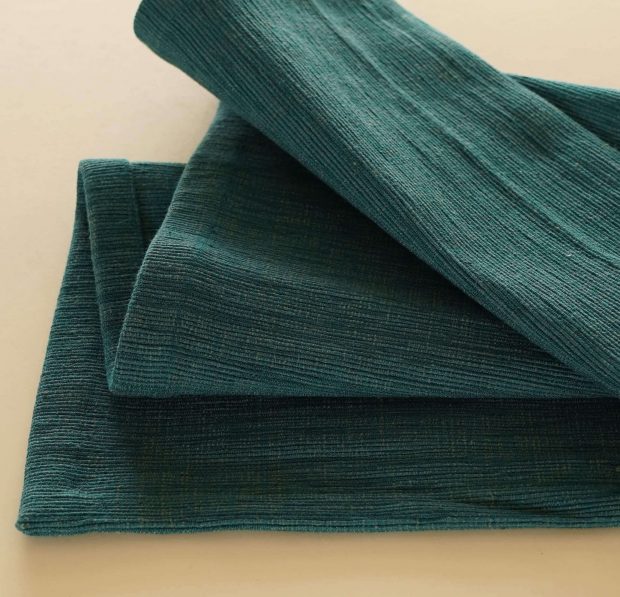 Customisable Cotton Shelf Liner Teal Green