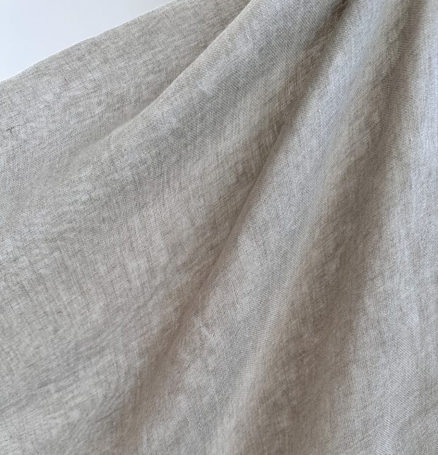 Customizable Linen Sheer Curtain - Oyester Grey