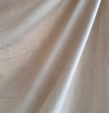 Slub Cotton Sheer Fabric Pebble Beige