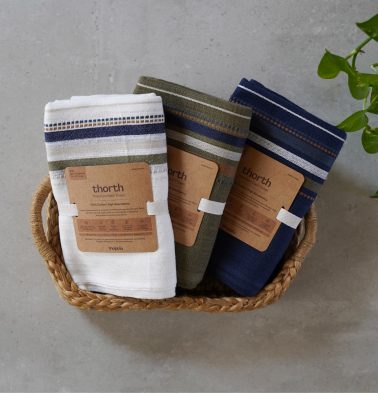 Multicolor with White Thorth | Premium Cotton Bath Towel | Combo of 3