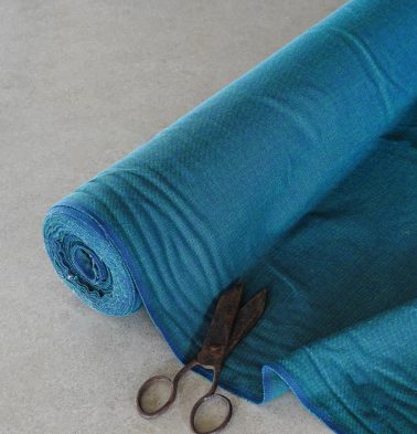 Chambray Cotton Fabric Ocean Depth Green
