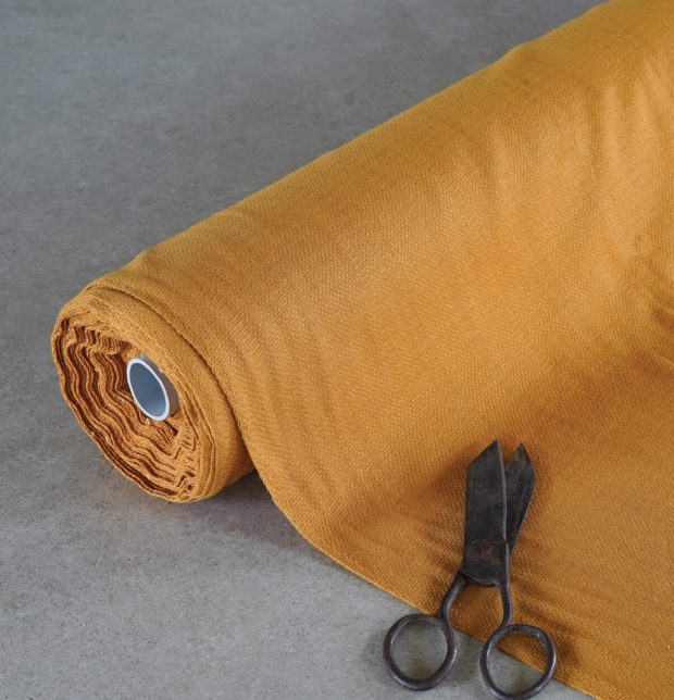Customizable Curtain, Kadoor Cotton - Honey Gold