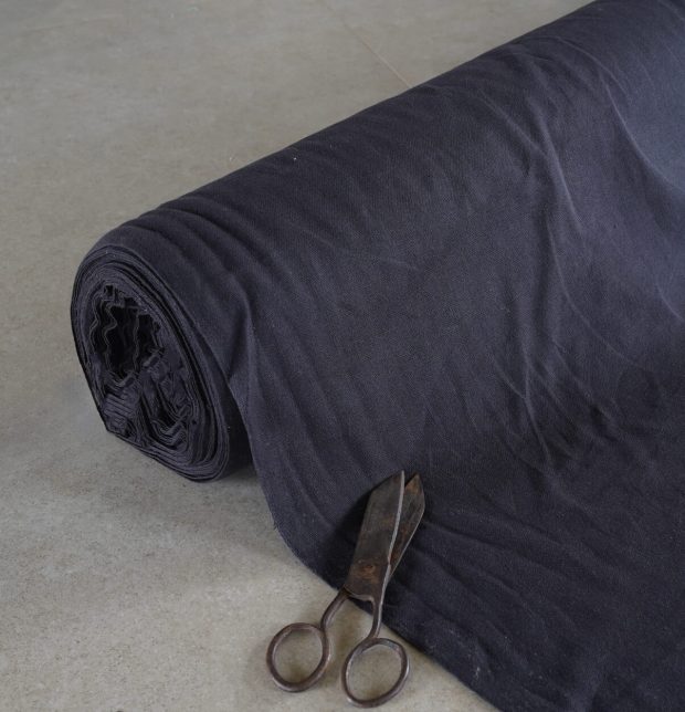 Solid Cotton Fabric Black