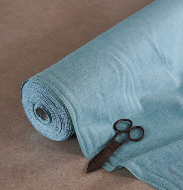 Textura Cotton Curtain Teal Blue