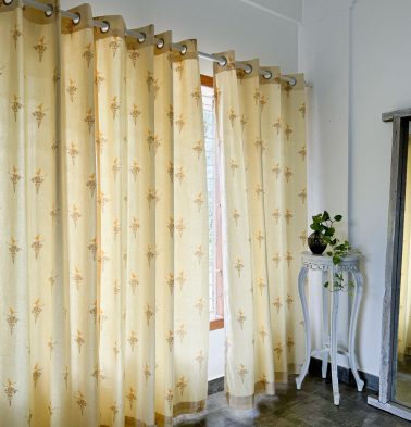 Nirvaanya Cotton Curtain – Konna – Almond