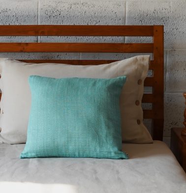 Panama Cotton Cushion Cover Dusty Turquoise 16″ x 16″