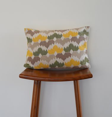 Pastel Ikat Crown Cotton Cushion Cover 12″ x 18″