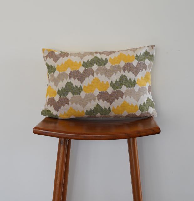 Pastel Ikat Crown Cotton Cushion Cover 12