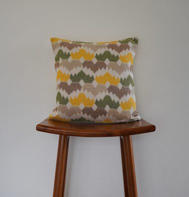 Pastel Ikat Crown Cotton Cushion Cover 16″ x 16″