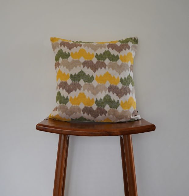 Pastel Ikat Crown Cotton Cushion Cover 16