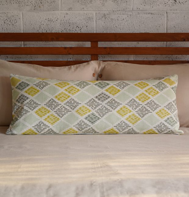 Pastel Ikat Diamond Cotton Cushion Cover 14