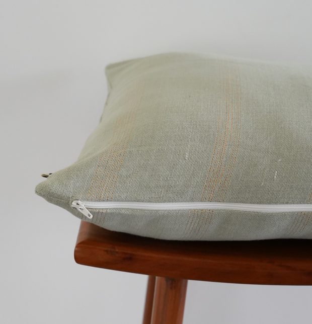 Zari Stripes Cotton Cushion Cover Desert Sage 16