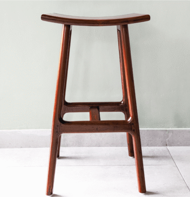 Solid Wood Bar Stool | Mahogany Wood