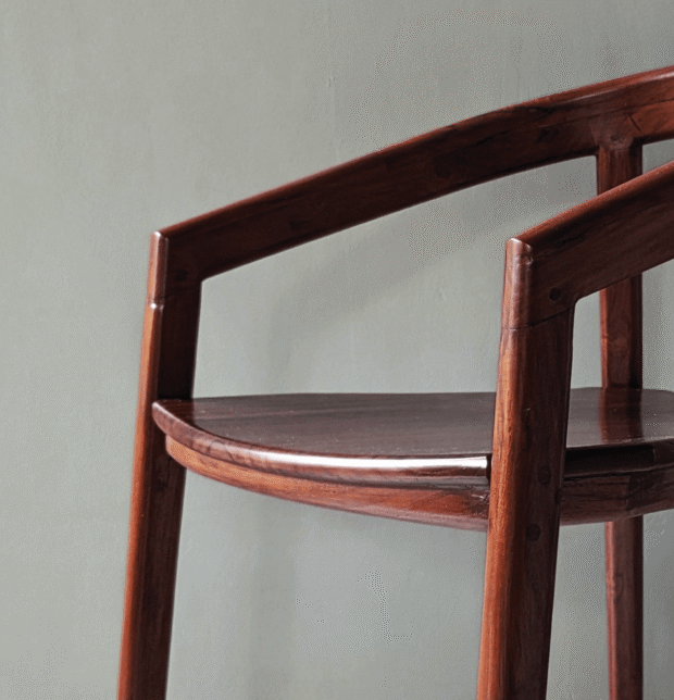 Solid Wooden Arm Chair | Mahogany Wood