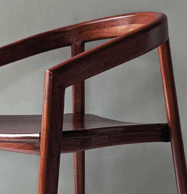 Solid Wooden Arm Chair | Mahogany Wood