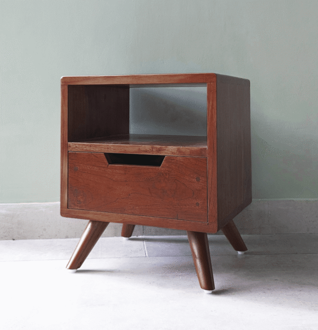 Solid Wood Bedside Table | Mahogany Wood