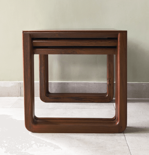 Solid Wooden Nesting Table | Mahogany Wood