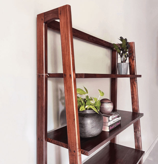 Solid Wooden Open Shelf | Mahogany Wood