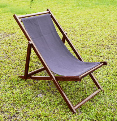 Solid Wooden Sling Chair | Mahogany Wood