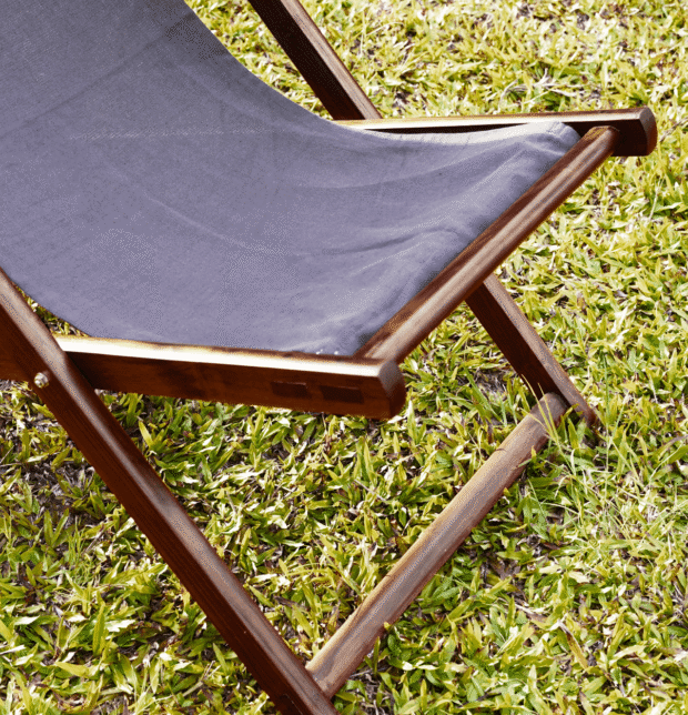 Solid Wooden Sling Chair | Mahogany Wood