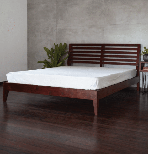 Solid Wooden Comfort Queen Bed | Mahogany Wood
