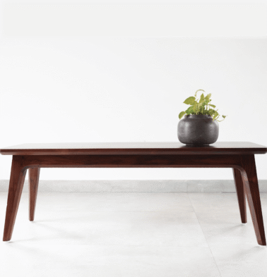 Solid Wooden Rectangular Bench | Mahogany Wood