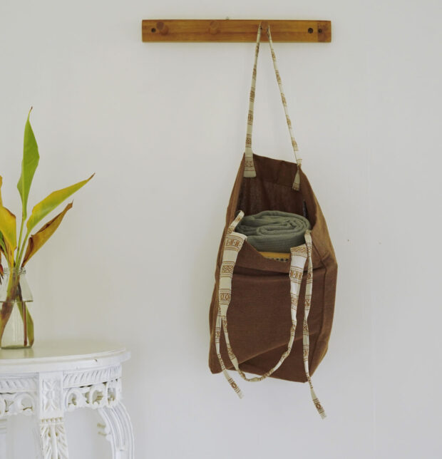 Adaptable Cotton Tote Bag Bison Brown/Vintage