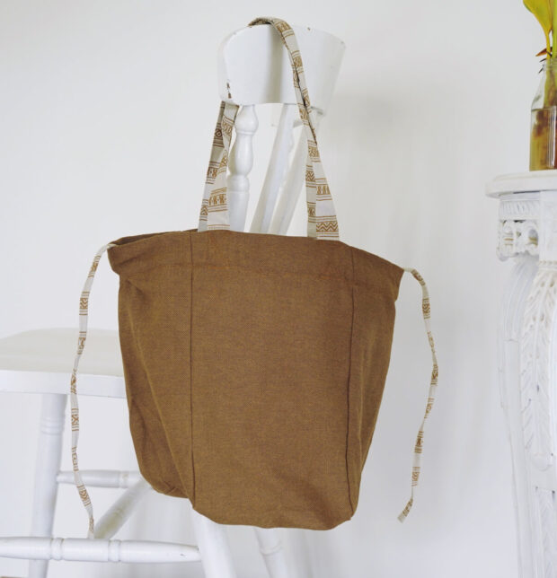 Adaptable Cotton Tote Bag Bison Brown/Vintage