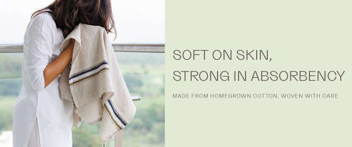 Cotton Bath Towels from Thoppia