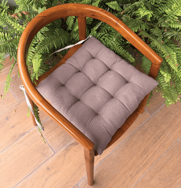 Cotton Chairpad Light Brown