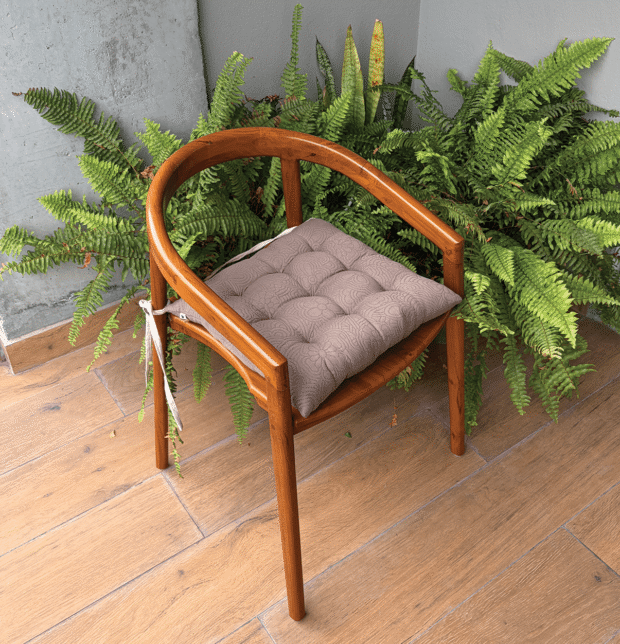 Cotton Chairpad Light Brown