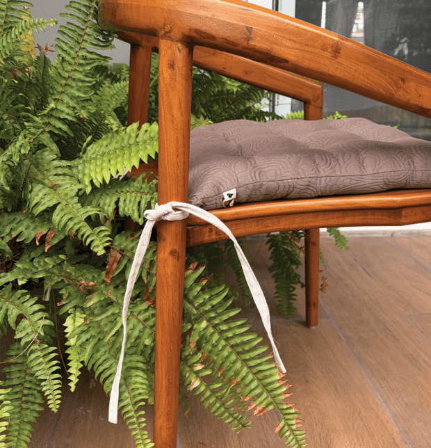 Cotton Chairpad Light Brown