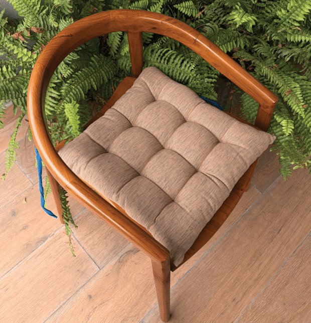 Textura Cotton Chairpad Lark