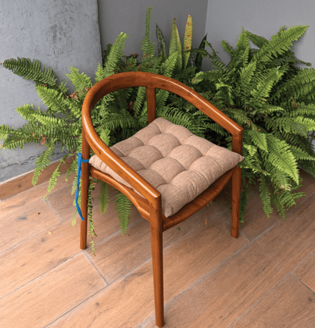 Textura Cotton Chairpad Lark