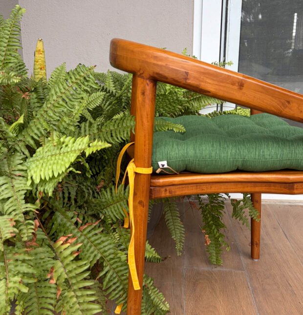 Textura Cotton Chairpad Cactus Green