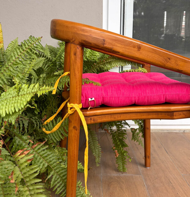 Cotton Chairpad Textura Pink